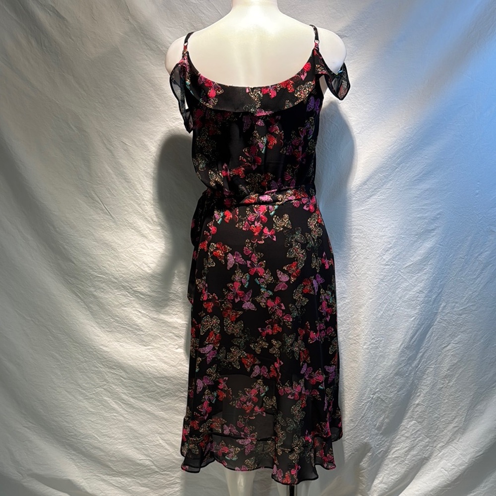 Betsey Johnson Pink and Red Ruffled Asymmetrical Sundress - Picture 7 of 15